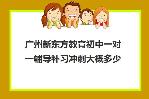 广州新东方教育初中一对一辅导补习冲刺大概多少钱