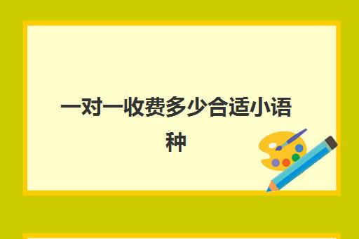 一对一收费多少合适小语种(学小语种是不是很烧钱)