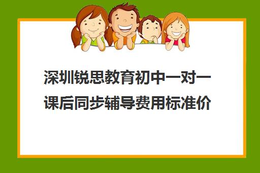 深圳锐思教育初中一对一课后同步辅导费用标准价格表(深圳补课一对一多少钱一小时)