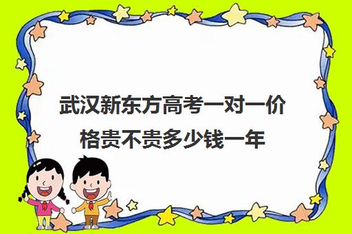 武汉新东方高考一对一价格贵不贵多少钱一年(武汉高三培训机构排名前十)