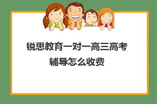 锐思教育一对一高三高考辅导怎么收费（高三培训机构学费一般多少）