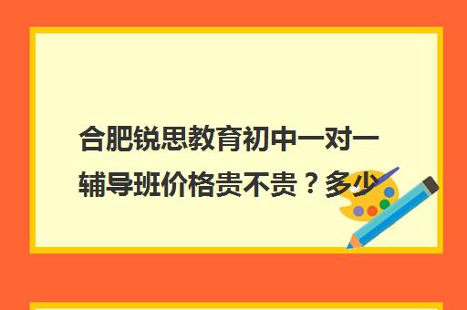 合肥锐思教育初中一对一辅导班价格贵不贵？多少钱一年(合肥十大教育培训机构排名)