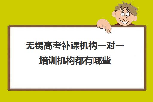 无锡高考补课机构一对一培训机构都有哪些(无锡数学补课最好的机构)