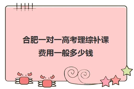 合肥一对一高考理综补课费用一般多少钱(合肥一对一初中数学课时费)