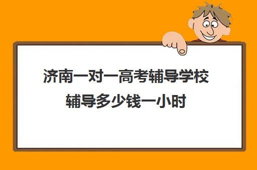 济南一对一高考辅导学校辅导多少钱一小时(济南一对一辅导价格表)