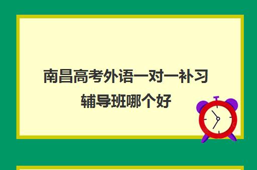 南昌高考外语一对一补习辅导班哪个好