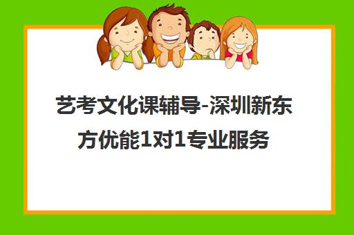 艺考文化课辅导-深圳新东方优能1对1专业服务评价