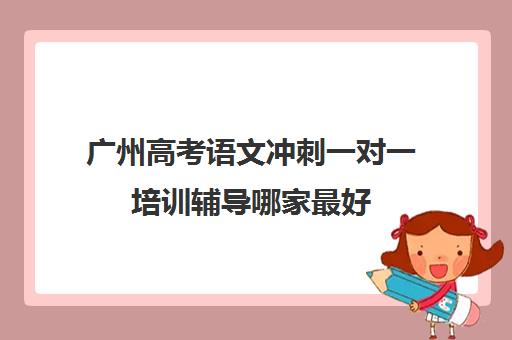 广州高考语文冲刺一对一培训辅导哪家最好(广州高中补课机构排名)