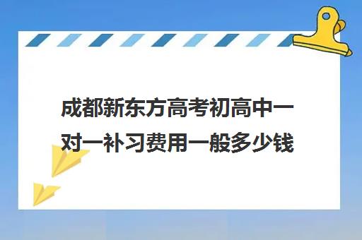 成都新东方高考初高中一对一补习费用一般多少钱