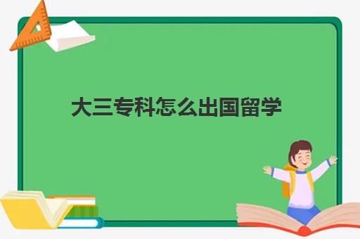 大三专科怎么出国留学(大专可以出国留学吗)