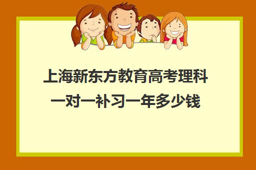 上海新东方教育高考理科一对一补习一年多少钱