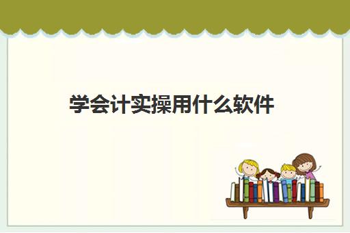 学会计实操用什么软件(学会计必备软件)