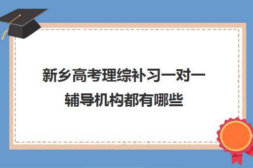 新乡高考理综补习一对一辅导机构都有哪些