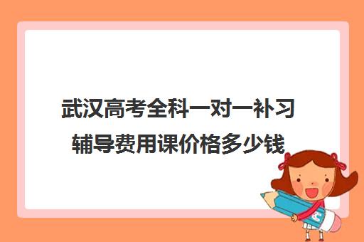 武汉高考全科一对一补习辅导费用课价格多少钱