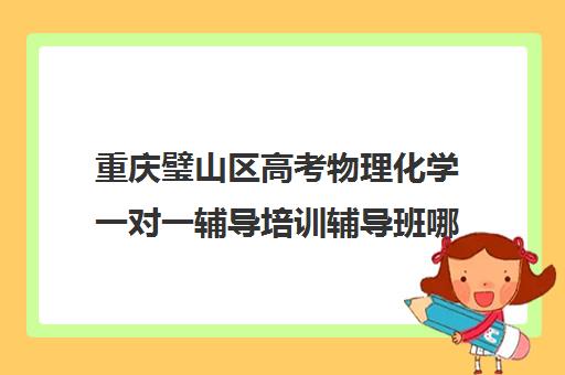 重庆璧山区高考物理化学一对一辅导培训辅导班哪个好(高中生辅导机构排名)