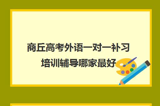 商丘高考外语一对一补习培训辅导哪家最好