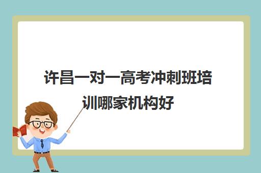 许昌一对一高考冲刺班培训哪家机构好(高三冲刺班大概需要多少钱)