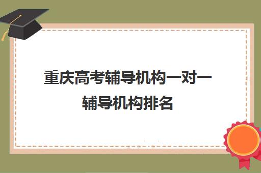 重庆高考辅导机构一对一辅导机构排名(初中生一对一辅导费用)