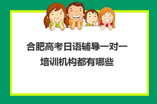 合肥高考日语辅导一对一培训机构都有哪些(小托福一对一培训机构)