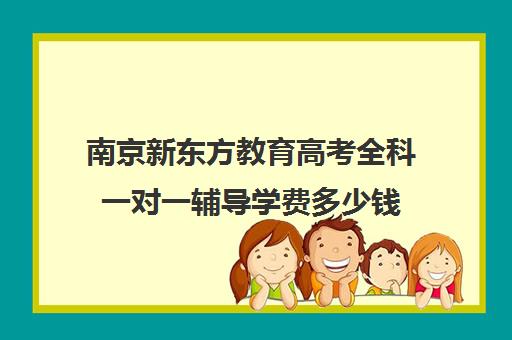 南京新东方教育高考全科一对一辅导学费多少钱(新东方高三一对一收费价格表)