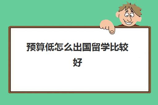 预算低怎么出国留学比较好(留学预算10万可以去哪里)