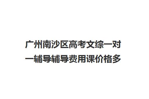 广州南沙区高考文综一对一辅导辅导费用课价格多少钱(一对一补初中文综价格)