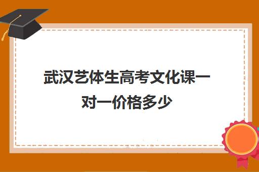 武汉艺体生高考文化课一对一价格多少(武汉舞蹈艺考机构哪家好)