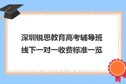 深圳锐思教育高考辅导班线下一对一收费标准一览表(深圳高中补课机构排名)