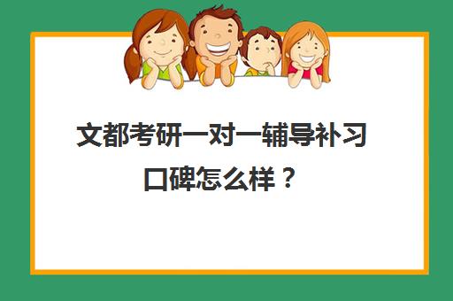 文都考研一对一辅导补习口碑怎么样？