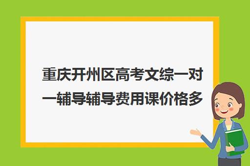 重庆开州区高考文综一对一辅导辅导费用课价格多少钱(重庆高中一对一辅导收费标准)