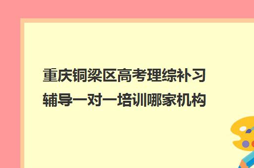 重庆铜梁区高考理综补习辅导一对一培训哪家机构好