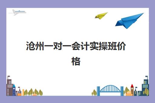 沧州一对一会计实操班价格(会计培训班出来好找工作吗)