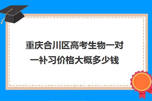 重庆合川区高考生物一对一补习价格大概多少钱