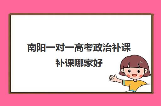 南阳一对一高考政治补课补课哪家好(一对一补课现在多少一个小时)