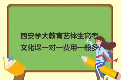 西安学大教育艺体生高考文化课一对一费用一般多少钱(西安高考补课机构有哪些)