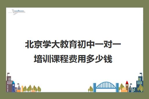 北京学大教育初中一对一培训课程费用多少钱（学大教育价格表）