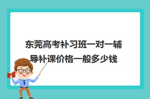 东莞高考补习班一对一辅导补课价格一般多少钱