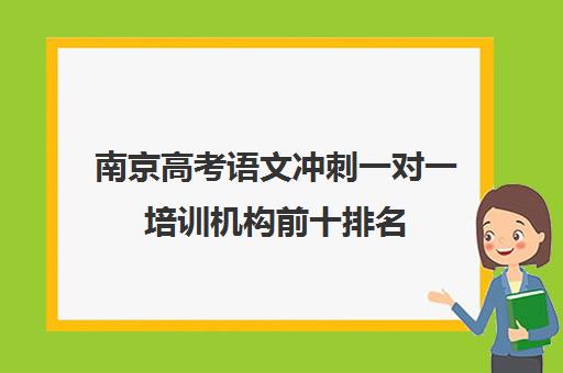 南京高考语文冲刺一对一培训机构前十排名(一对一教育机构排名)