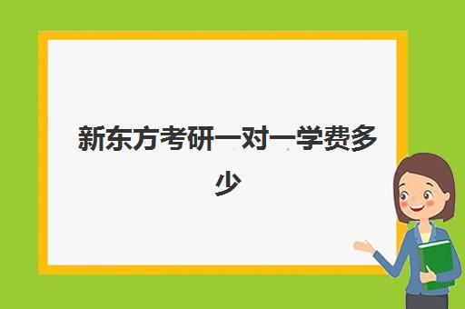 新东方考研一对一学费多少(新东方考研班收费价格表)