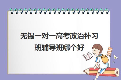 无锡一对一高考政治补习班辅导班哪个好