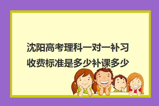 沈阳高考理科一对一补习收费标准是多少补课多少钱一小时