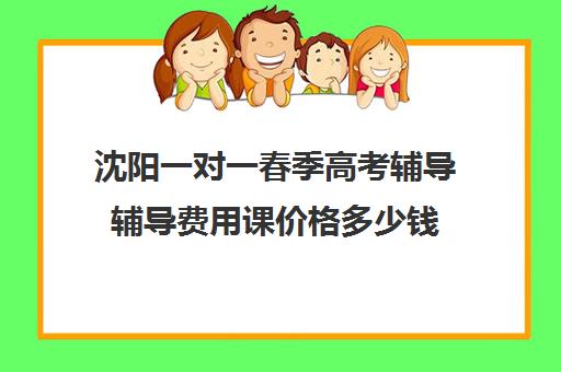 沈阳一对一春季高考辅导辅导费用课价格多少钱(沈阳口碑最好的高三补课机构)