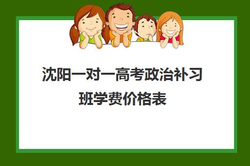 沈阳一对一高考政治补习班学费价格表