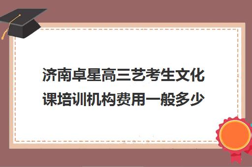 济南卓星高三艺考生文化课培训机构费用一般多少钱(艺考美术集训)