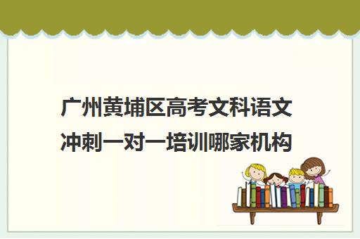 广州黄埔区高考文科语文冲刺一对一培训哪家机构好(广州高考培训机构排名榜)