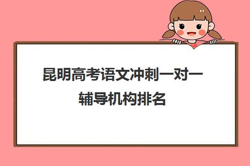 昆明高考语文冲刺一对一辅导机构排名(昆明口碑好高中补课机构)