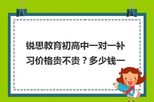 锐思教育初高中一对一补习价格贵不贵？多少钱一年