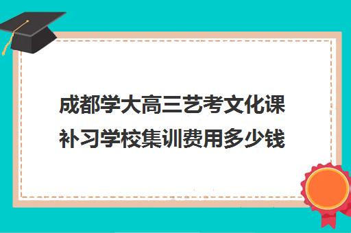 成都学大高三艺考文化课补习学校集训费用多少钱