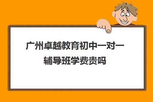 广州卓越教育初中一对一辅导班学费贵吗(小学辅导班)