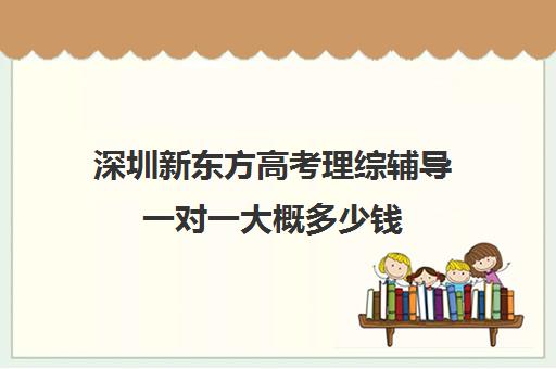 深圳新东方高考理综辅导一对一大概多少钱(新东方高中辅导班)